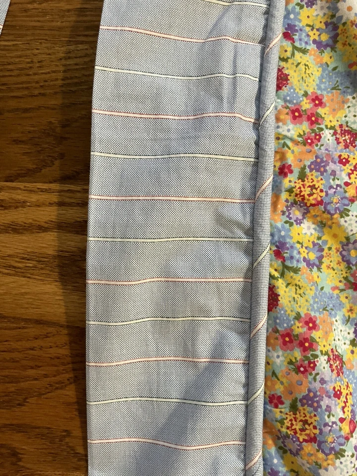 Cortinas para janelas de casa Tommy Hilfiger acabamento listrado floral 82 pol 41 pol painéis cortina - Imagem 4 de 4