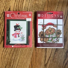 Vintage Counted Cross Stitch Christmas NEW Janlynn Designs For The Needle (2)
