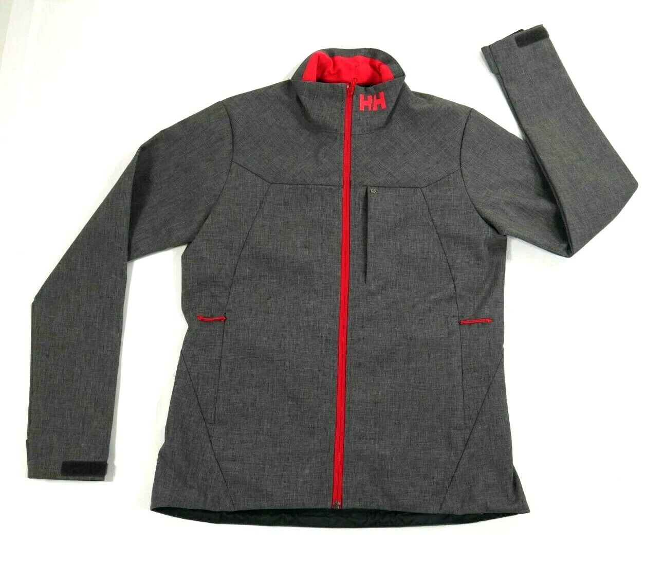 Helly Hansen Paramount Series Gray Melange Full Zip Softshell Jacket Small ***