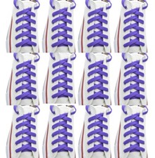 12 pairs Flat "Purple" Sneaker Athletic String 27",36",45",54",63" Shoelace