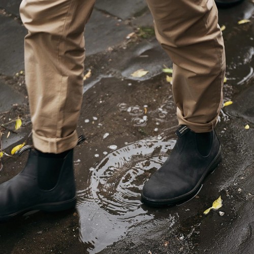 Blundstone Unisex 587 Rustic Black Leather Chelsea Ankle Classic Mens Boots - Picture 10 of 10
