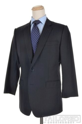 DOLCE & GABBANA Black Striped 100% Wool Jacket Pants SUIT Mens - EU 54 / US 42 R