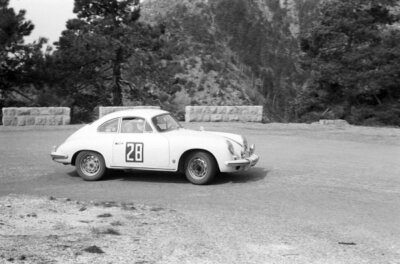 H David & W Borner, Porsche 356 Rally Car 1962 Motor Racing Old Photo 2