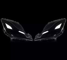 PAIR FOR MASERATI QUATTROPORTE MK6 M156 HEADLAMP HEADLIGHT LENS COVER 2013-2015