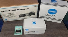 Minolta Freedom Dual C 35mm Camera Kit in OEM Box w/ all Accessories New in Box