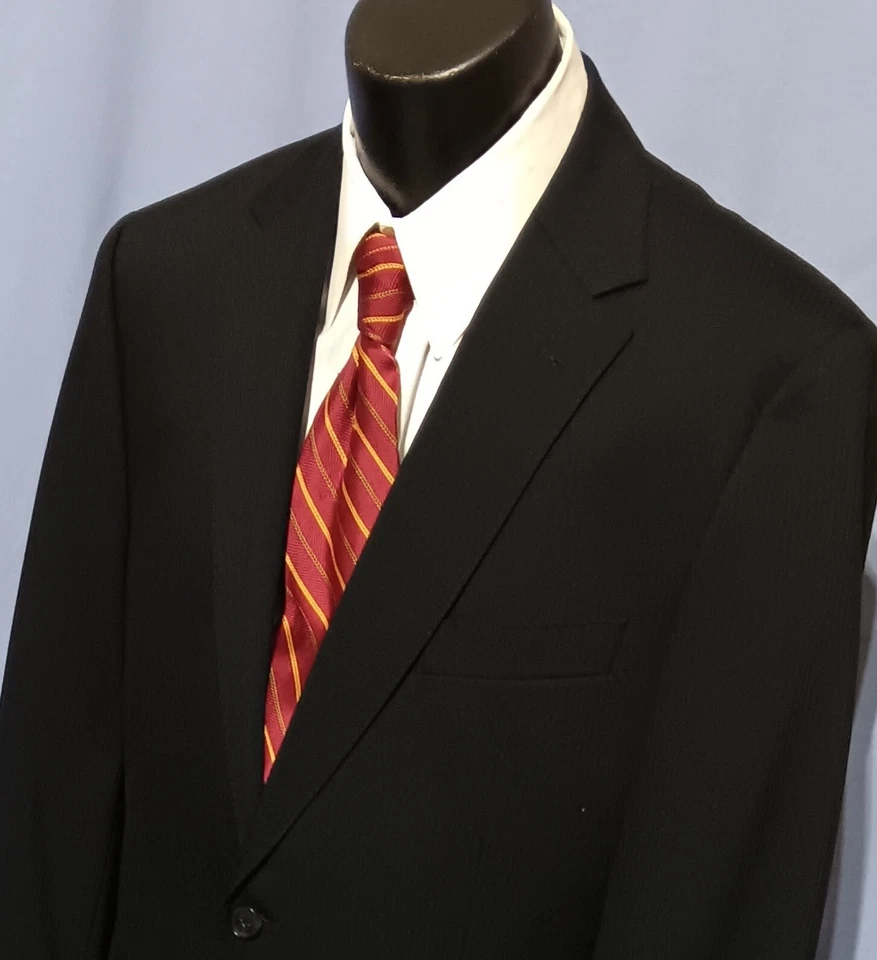 Esmoquin Hugo Boss 42L tachuelas de corbata gemelos y más solapa de chal de un botón Foto 3 de 4