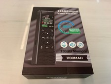 136GB Digital Voice Recorder A20 1100mAh Battery HD WAV/MP3