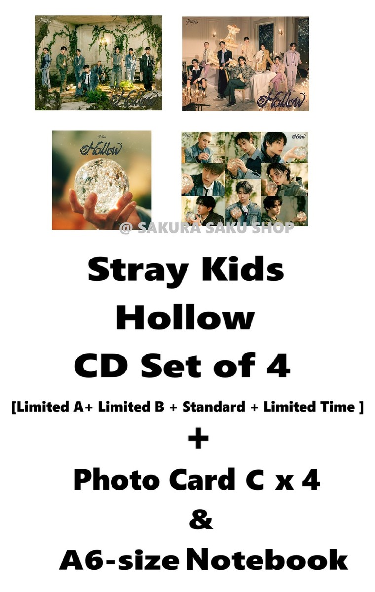 StrayKids Hollow 通常盤4枚 Hollow [Set of all 4 types] StrayKids JAPAN FC Limited CD
