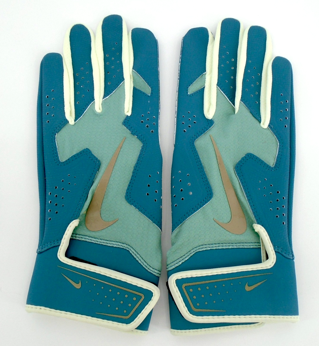 Nike Alpha 2.0 Batting Gloves Men's Large Cannon/Mineral Teal