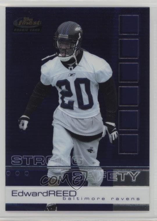 2002 Topps Finest Ed Reed #109 Rookie RC HOF
