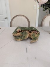 STEIFF FROG Vintage Mohair Toad Vivid 12"