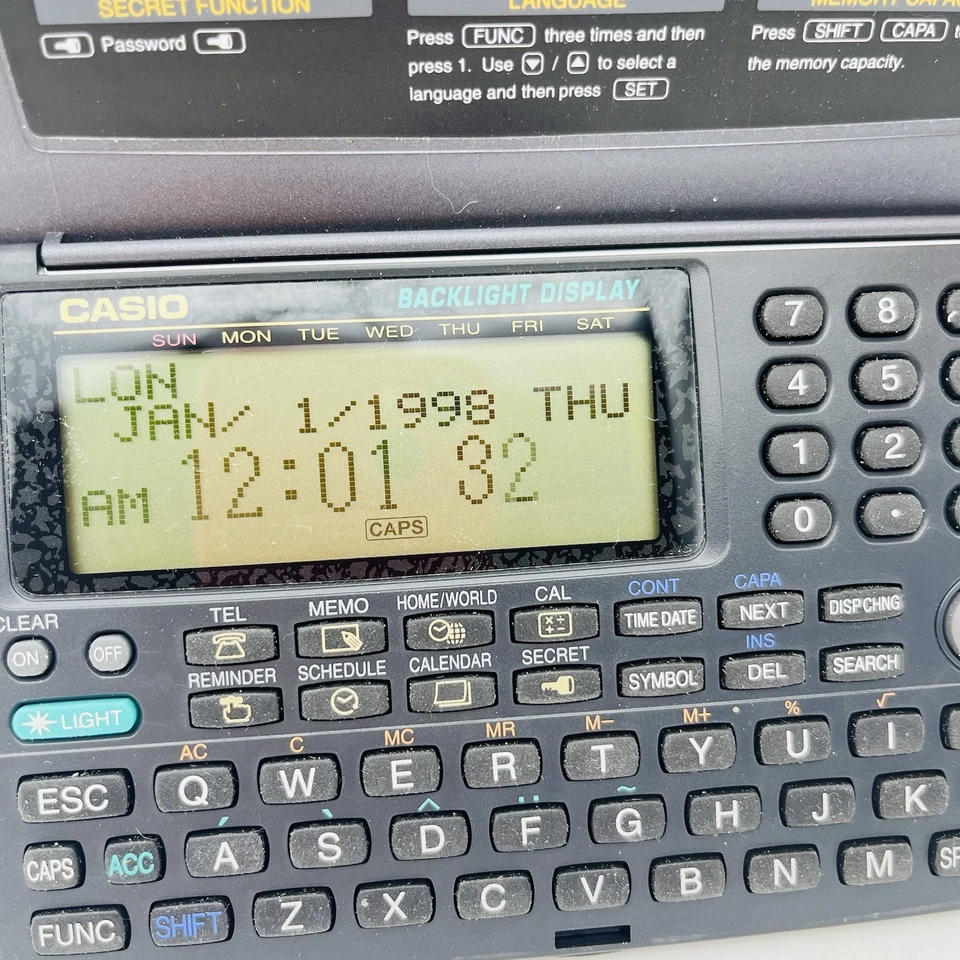 Casio Digital Diary SF-4900L 128KB Backlight Display Working Vintage - Image 2 of 4