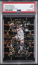 2023 PANINI SELECT BLACK DISCO 1/1 #42 JALEN GREEN 1/1 PSA 9