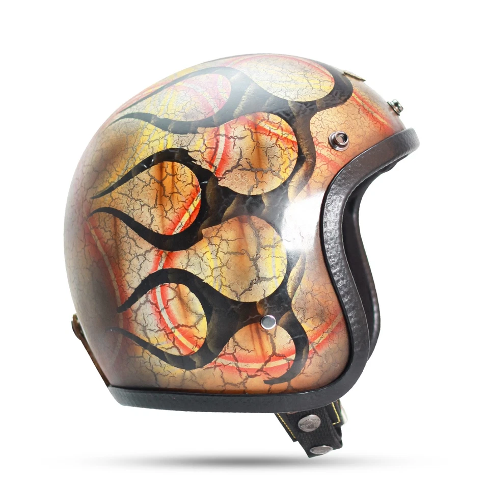 NEW SALE! VINTAGE CUSTOM HELMET SLIMHEAD CRACKED PATINA BOBBER CHOPPER CAFERACER - Image 3 of 4