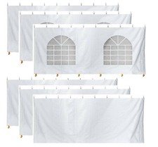 TentandTable 20 x 40 Canopy Side Walls Only Solid & Window Panels for Event Tent