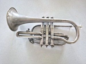 Vintage GOUMAT & CO  shepherd's crook cornet In Bb, well preserved!