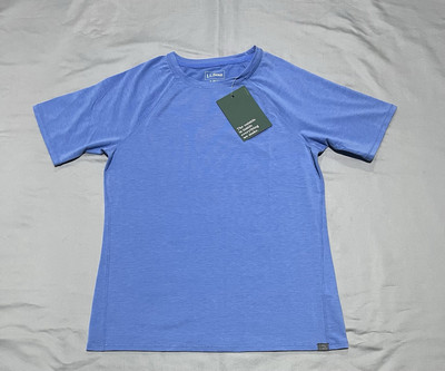 LL Bean Shirt Womans Small Blue Everyday Sun Smart Shirt