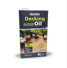 Barrettine Decking Oil | Wood Timber | 2.5L | 5L | UV Resistant | Fast Delivery