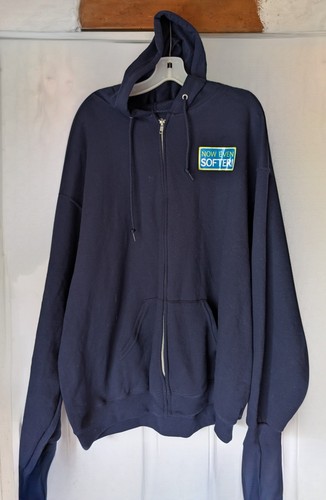 NWT FRUIT OF THE LOOM Men's Navy Blue Full Zip Hoody Sz 2XL