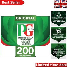 Signature Black Tea Bags 200 Count - Low Caffeine, Eco-Friendly, Refreshing 0.08 per strip