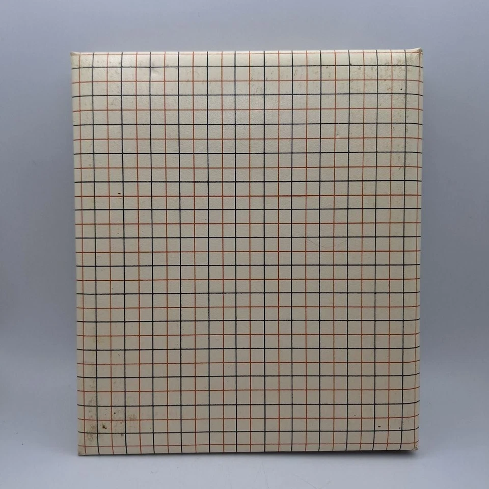 Vintage CR Gibson Address Book Organizer Grid Pattern Broken Cover Binding - Image 2 of 4