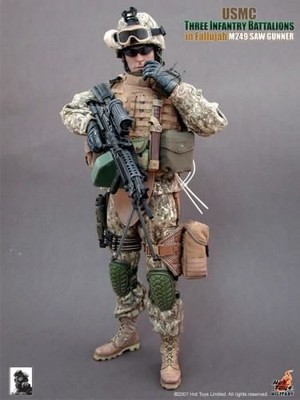 1/6 12インチ USMC M249 SAW Gunner CS40 1/6 scale USMC Three Infantry Battalion - M249 SAW Gunner - MINT