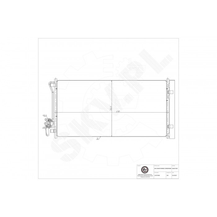 Condensateur de clim LR075358 pour reparer la climatisation de votre Land Rover