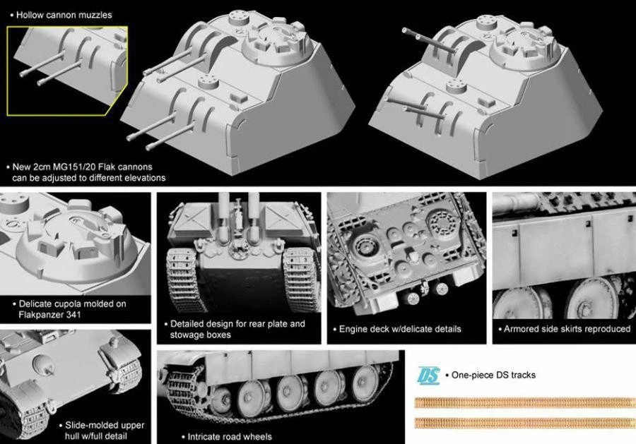 DRAGON 1/72 FLAKPANZER 341 MIT 2CM - Immagine 3 di 3