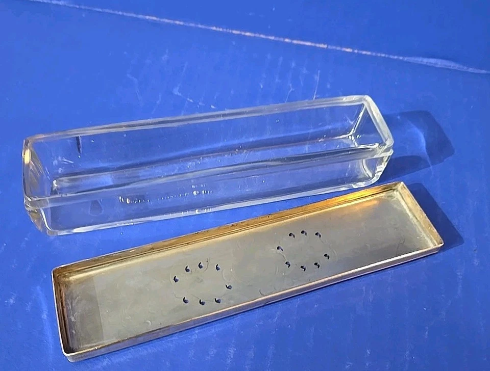 Antiguo tocador victoriano tocador joyero peine caja  Foto 3 de 4