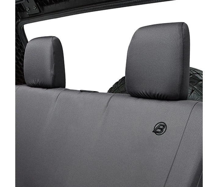 Fundas de asiento Bestop 29282-35 diamante negro para Jeep Wrangler 2007-2017 Foto 2 de 4