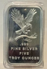 5 oz. SilverTowne .999 Fine Silver Bar - Bald Eagle Design