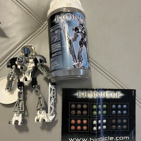 LEGO Bionicle Toa Kopaka Nuva 100% Complete Set 8571 Canister Instructions Mask