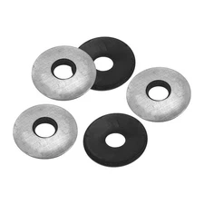 200Pcs M6.3x19mm Galvanized EPDM Bonded Sealing Neoprene Rubber Washers Gasket