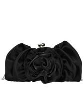 Women's 3D Rose Flower Evening Bags Satin Clutch Purse Floral Wedding Bag Cha...