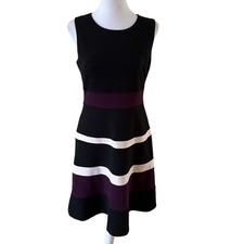 Tommy Hilfiger Sleeveless Dress Multi-color Black Size 6