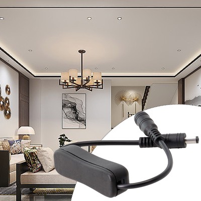 Upgrade Inline OnOff Wippschalter Kabel DC 5 5x2 1mm für LED verbessertes Desig