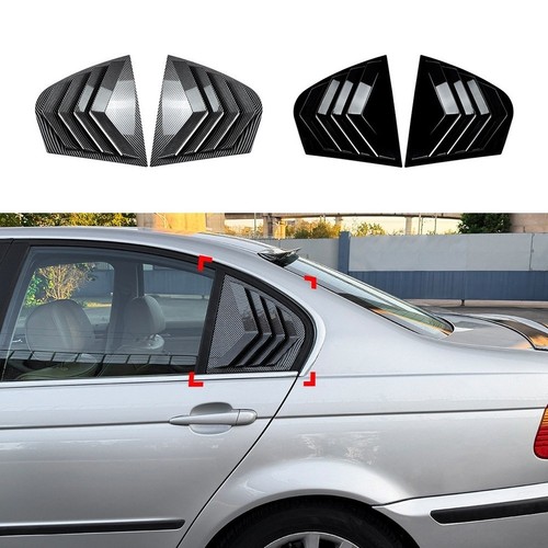 For BMW 3 Series E46 4 Door Rear Triangle Window Shade Spoiler Plastic ...