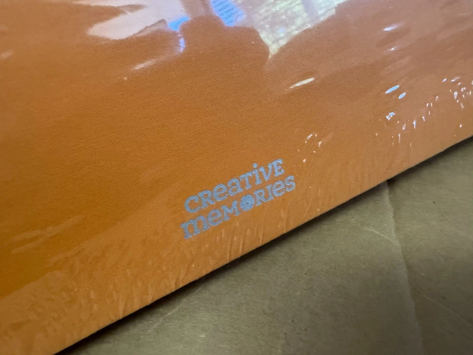 Álbum de recortes Creative Memories con bisagra flexible naranja NUEVO/SELLADO Foto 3 de 3