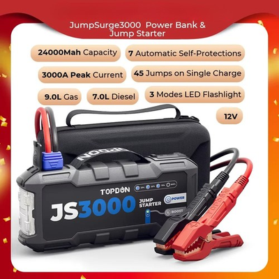 #ad 3000A Car Jump Starter Power Bank 12V Car Starting Device 24000Mah Jump Start $332.78