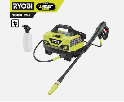 #ad Ryobi RY141802VNM Electric Pressure Washer Yellow Black Express Shipping $89.99