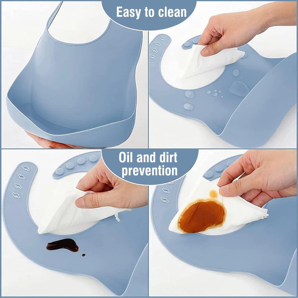 8.tlg Silikon Baby Geschirrset, Kindergeschirr mit Saugnapf Rutschfest BPA Frei - Bild 4 von 4