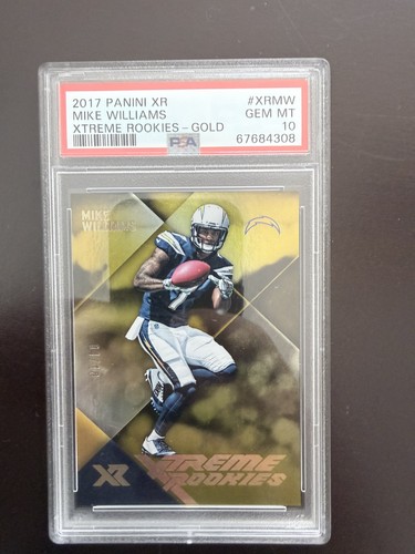 2017 PANINI GOLD XR XTREME ROOKIES #XRMW MIKE WILLIAMS /10 PSA 10