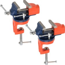 Table Top Vise Jewelers Workbench Metalworking Revolving Rotating Clamp 2 Pcs