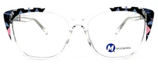 NEW MODERN OPTICAL MACIE CRYSTAL BLUE BLACK AUTHENTIC EYEGLASSES FRAMES 53-16