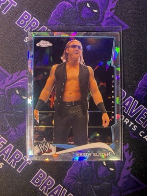 2014 Topps Chrome WWE Heath Slater Atomic Refractor