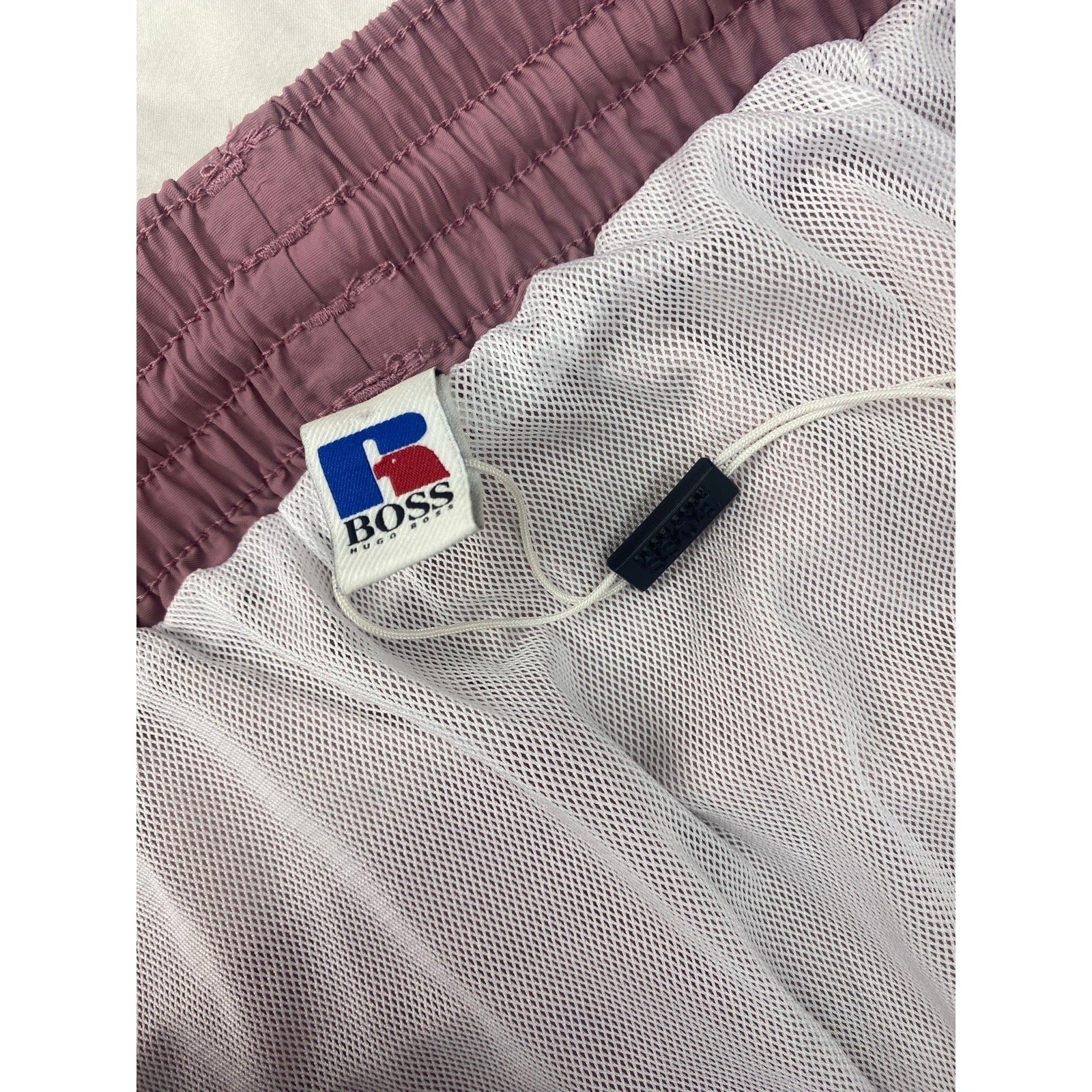 NEW Russell Athletic x HUGO BOSS Jaco Swim nylon mesh 2.5" swim trunks shorts  thumbnail 5