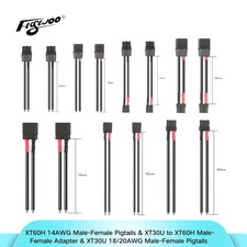 XT30U to XT60H Male-Female Adapter  XT30U 18/20AWG Male-Female Pigtails FPV