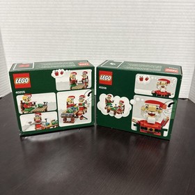 Lego Seasonal Little Elf Helpers 40205 & Lego Santa 40206 Christmas Workshop NEW