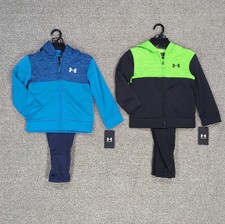 Boys 4-7 Under Armour 2-pc. Color Block Hoodie Jogger Pants Size 4