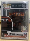 Ja'Marr Chase Signed Cincinnati Bengals Funko Pop 177 AUTO BAS Beckett NFL JAMAR